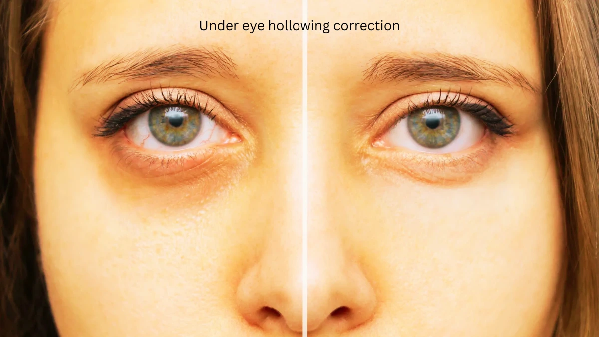Under eye hollowing correction