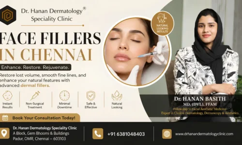 Face Fillers in Chennai – Safe, Natural-Looking Dermal Fillers at Dr. Hanan Dermatology Clinic